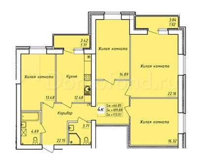 планировка квартиры 114 м2